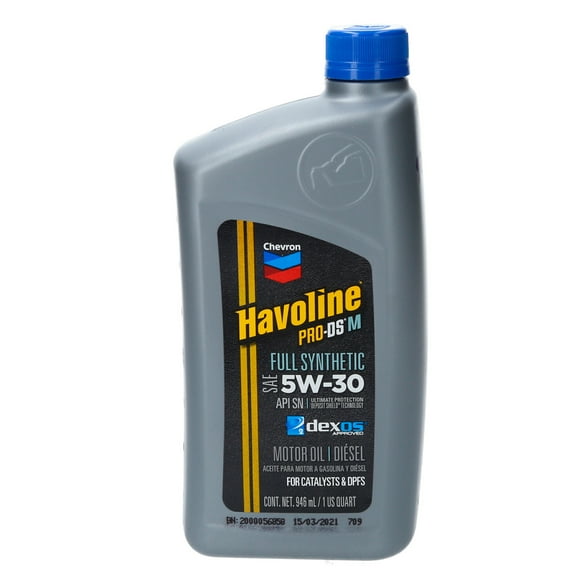 Aceite 5 W 30 Dpf Havoline 1 Lt Sintetico Diésel O Bencina