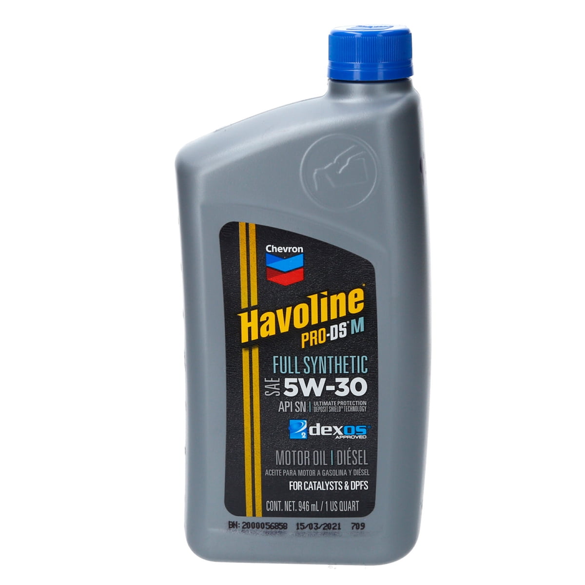 Chevron - Aceite 5 W 30 Dpf Havoline 1 Lt Sintetico Diésel O Bencina