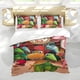 thumbnail image 5 of Tren de Dinosaurios Conjunto de sábanas temático, trío de piezas, cómodo y amigable con la piel, diseño único, regalo de decoración para el hogar para familiares, amigos y fans, 90 cm * 190 cm, 5 of 6