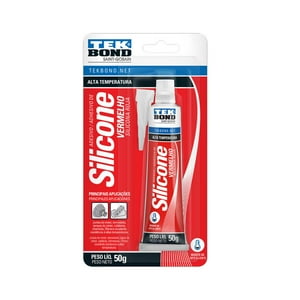 Silicona Alta Temperatura Roja 50Gr - Tekbond