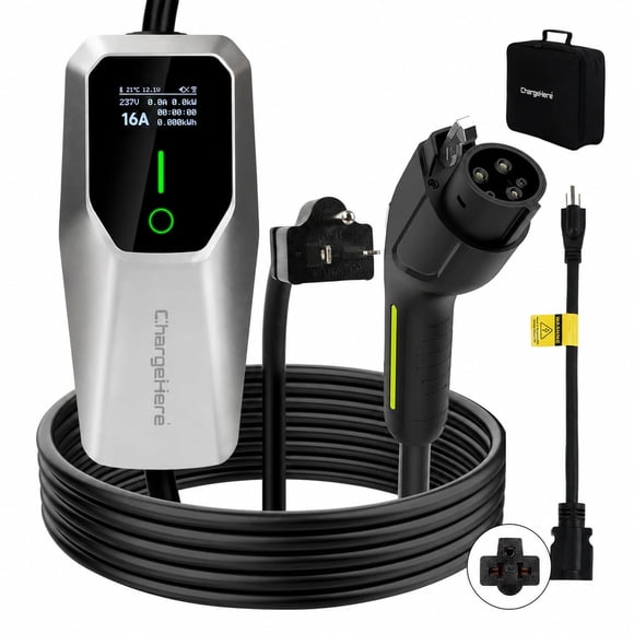 Cargador de VE CHARGEHERE 16A Portátil J1772 120V/240V