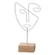 thumbnail image 5 of Figura Cara Sombrero Soporte De Exhibición Escultura De Personaje Abstracto Para Mueble De TV Blanco, 5 of 5