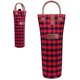 thumbnail image 1 of Bolsa aislante opux para 1 botella de vino a cuadros rojo, 1 of 7