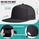 thumbnail image 3 of GORRA AOPREL de Visera Plana Ajustable Resistente al Agua - Negra, 3 of 7
