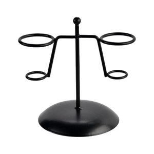 Magideal - Soporte Para Cono De Helado, Soporte De Exhibición Para Magdalenas, Soporte Para Freír Francés, Estante Para Hornear Para Fiestas Infantiles, Suminist 2 Agujeros