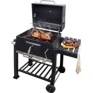 Jardimex - Asador De Carbon 24 Heavy Duty Portatil Negro