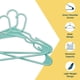 thumbnail image 4 of Perchas de plástico Lifemaster resistentes, paquete de 50, color aqua, 4 of 9