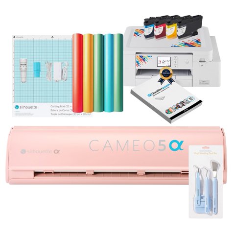 Kit Inicio Silhouette Cameo 5 Alpha Pink+ Impresora