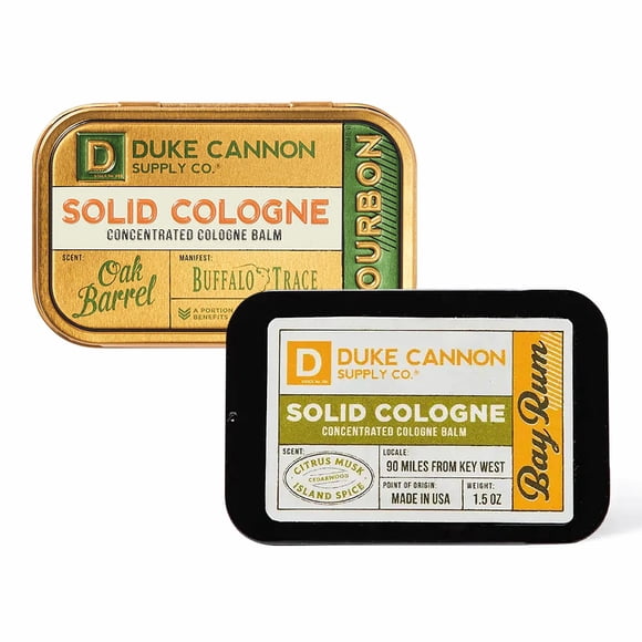 Colonia sólida Duke Cannon Supply Co. Bay Rum + Bourbon 44 mL