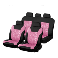 Genérico - Funda Asiento Rosa Mariposa De Tela Poliéster Para Auto