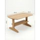 thumbnail image 2 of Mesa de Centro Moderna 100x60x45cm con Estante Abierto, Patas de Madera Sólida, Tablero MDF Impermeable, Fácil Montaje, para Sala de Estar, 2 of 6