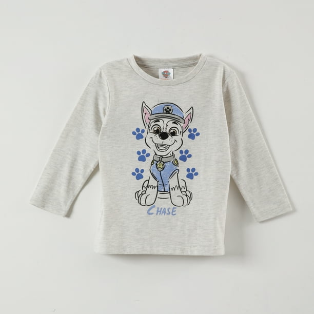 Polera Manga Larga Niño Chase Colors Gris Paw Patrol