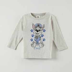 Polera Manga Larga Niño Chase Colors Gris Paw Patrol