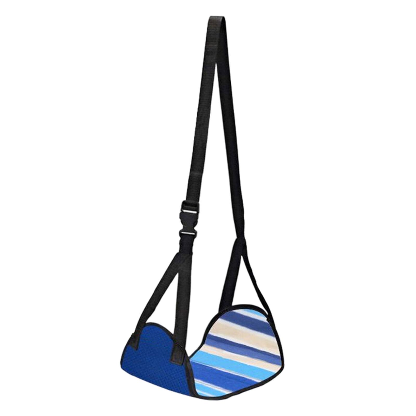 Magideal - Hamacas Colgantes Para Pies Convenientes, Ajustables, Cómodas, Versátiles, Lavables, Reposapiés Plegables Para Oficina, Camping, Dormitorio, Sala De E Azul