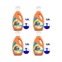 Pack 4 Detergentes Liquido Ace Natural 2 En 1 Concentrado 1.8 Lt Cada Uno.