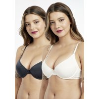 Pack 2X Sosten Push Up Microfibra P250.022-Pet2 Kayser