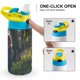 thumbnail image 4 of Wildwood Botella de Agua con Tapa Pop Top de Un Toque, Acero Inoxidable, a Prueba de Fugas, para Deportes, Botella Infantil azul 12 oz, 4 of 6