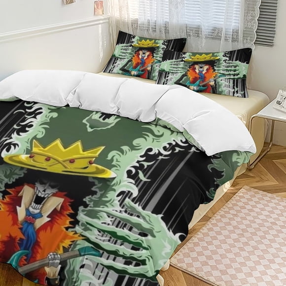 Brook Bed Duvet Cover Funny Anime Cartoon Bedding Sets Lightweight 3 Piece Comforter Sets