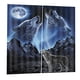 thumbnail image 5 of Juego De 2 Paneles De Decoración De Animales Para Adolescentes, Cortinas De Ventana Con Estampado 3D, Lobo, 5 of 5
