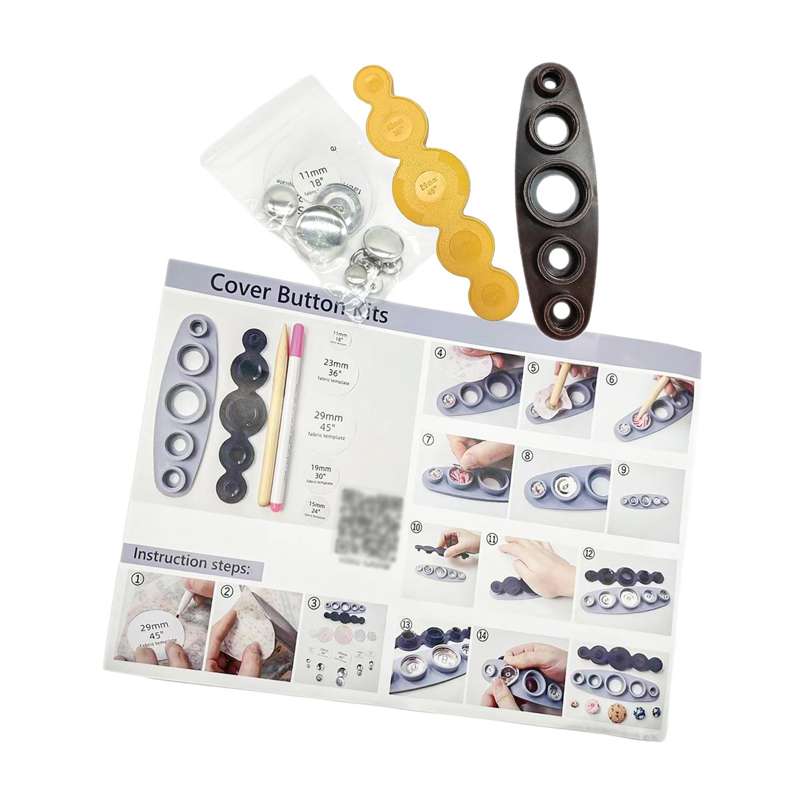 Bothyi - Herramienta Para Hacer Botones, Botón Cubierto De Tela Portátil Para Camisa, Chaqueta, Pantalones Vaqueros Con Botones