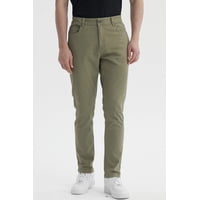 Fashionspark - Jeans Hombre Slim Color Verde Militar - Ll