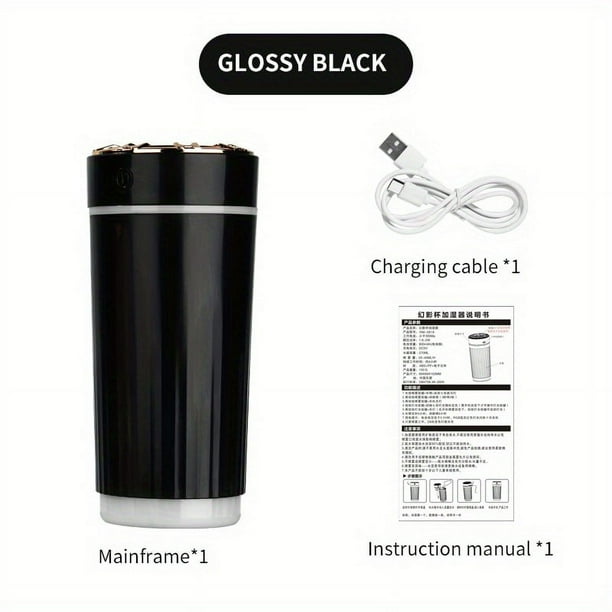 1pc Portable Mini Air Humidifier, 270ml USB Desktop Diffuser, Ultra Quiet Aromatherapy Essential Oil, Perfect For Car, Bedroom, Office, Small Appliance, Bedroom Accessories