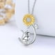 thumbnail image 2 of Collar gato girasol plata 925, 2 of 3