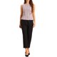 thumbnail image 2 of INSPIRE CHIC Top de Tweed para Mujer sin Mangas Cuello Redondo Estampado de Cuadros Cintura Cremallera Hebilla Espalda Blusa Tops XS Rosa Blanco, 2 of 6