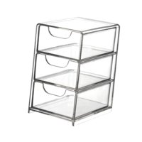 Magideal - Organizador De Perfume De Almacenamiento Cosmético Para Tocador Decorativo Organizador De Baño Encimera Para El Dormitorio Del Dormitorio De Mesa , 3 3 Capas