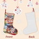 thumbnail image 3 of Sagwa la Gatita Siamesa China Tema: Calcetines de Navidad, fino lino blanco para colgar en escaleras y chimenea, decoración navideña para el hogar, regalo de Navidad.54cm×38cm, 3 of 5