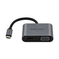 Philips - Adaptador Usb C A Hdmi 4K + Vga
