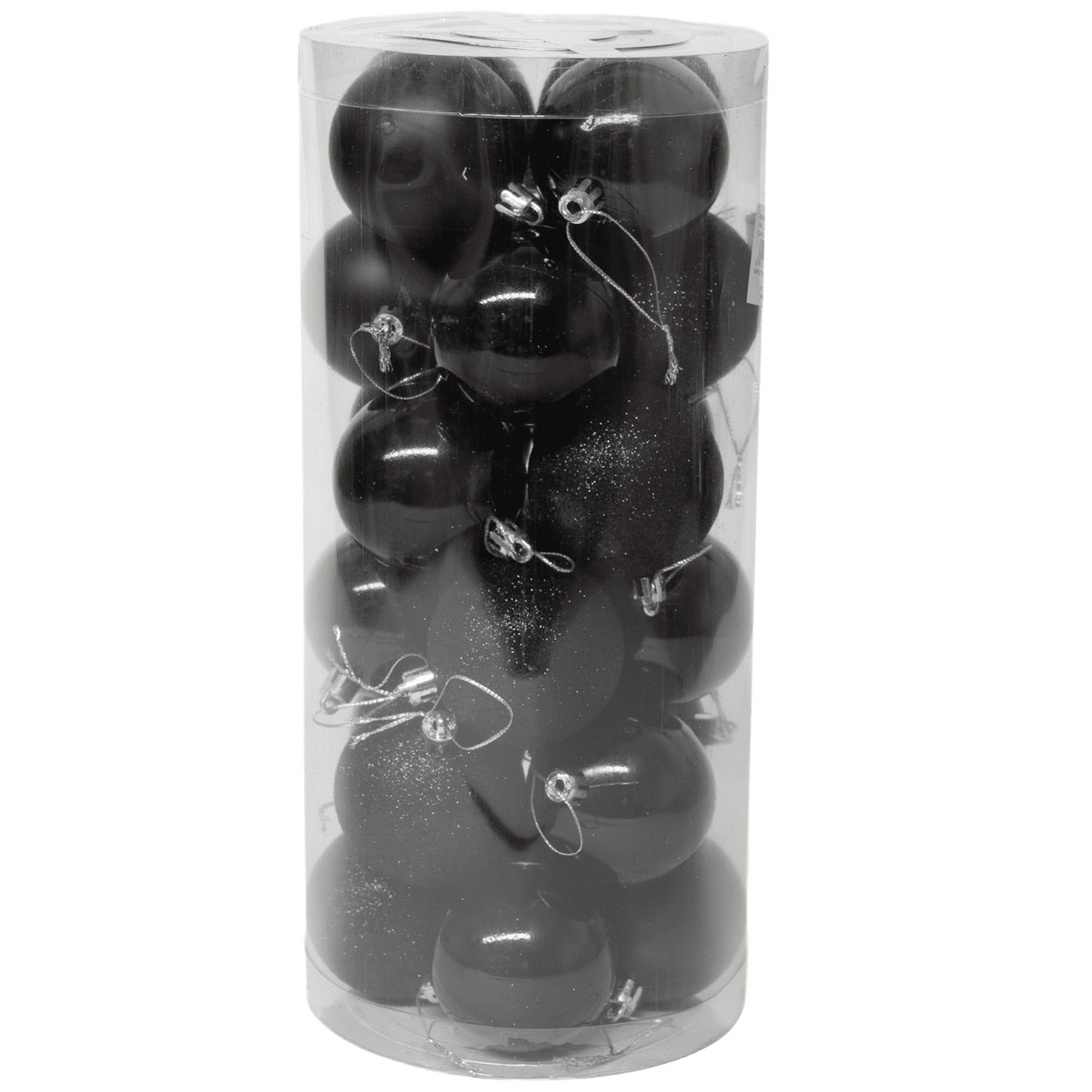 Wakeshome - 24 Esferas Navideña 8cm Bambalinas Adornos Arbolito Navidad