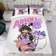 thumbnail image 4 of aphmu cat Conjunto de sábanas temático, trío de piezas, cómodo y amigable con la piel, diseño único, regalo de decoración para el hogar para familiares, amigos y fans, 90 cm * 190 cm, 4 of 6