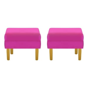 Bodevir - Set Pouf Sky 1C Felpa 01 Fucsia