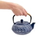 thumbnail image 4 of Tetera Japonesa de Hierro Fundido Juvale 950ml Azul con Infusor, 4 of 9