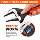 thumbnail image 2 of Llave Ajustable Vanquish 30 cm 63 mm Acero CR‑V Agarre Confort, 2 of 6