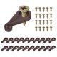 thumbnail image 1 of Uxcell 20Set 1 pulgada Clips de retención de vidrio de plástico para vidrio de 4 mm de grosor, marrón, 1 of 6