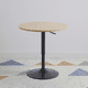 thumbnail image 1 of Mesa Bar Lorven Altura Ajustable Diámetro 60cm Comedor Madera Clara, 1 of 8