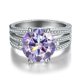 thumbnail image 4 of Anillos de Boda de Moissanita de 5 Uds para Mujer Color D Claridad VVS1 Anillos de Diamante de Plata Esterlina Anillos de Compromiso de Moissanita Azul/morado/rosa con Certificado, 4 of 9
