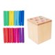 thumbnail image 4 of Madera De Color De Madera Toy De Juguete De Juguete De Juguete De Madera Para 12-18 Meses Regalos De Vacaciones Palos, 4 of 5