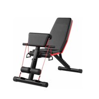 Banca Abdominal Ajustable Full + Biceps Con Bandas Sportime