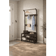 thumbnail image 1 of Perchero Recibidor Lumen Industrial 80x30x170 cm Madera Caoba, 1 of 9