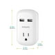 thumbnail image 3 of Extensor de enchufe Philips SPP1201WA/37 con 2 puertos USB de 2,1 A, color blanco, 3 of 3