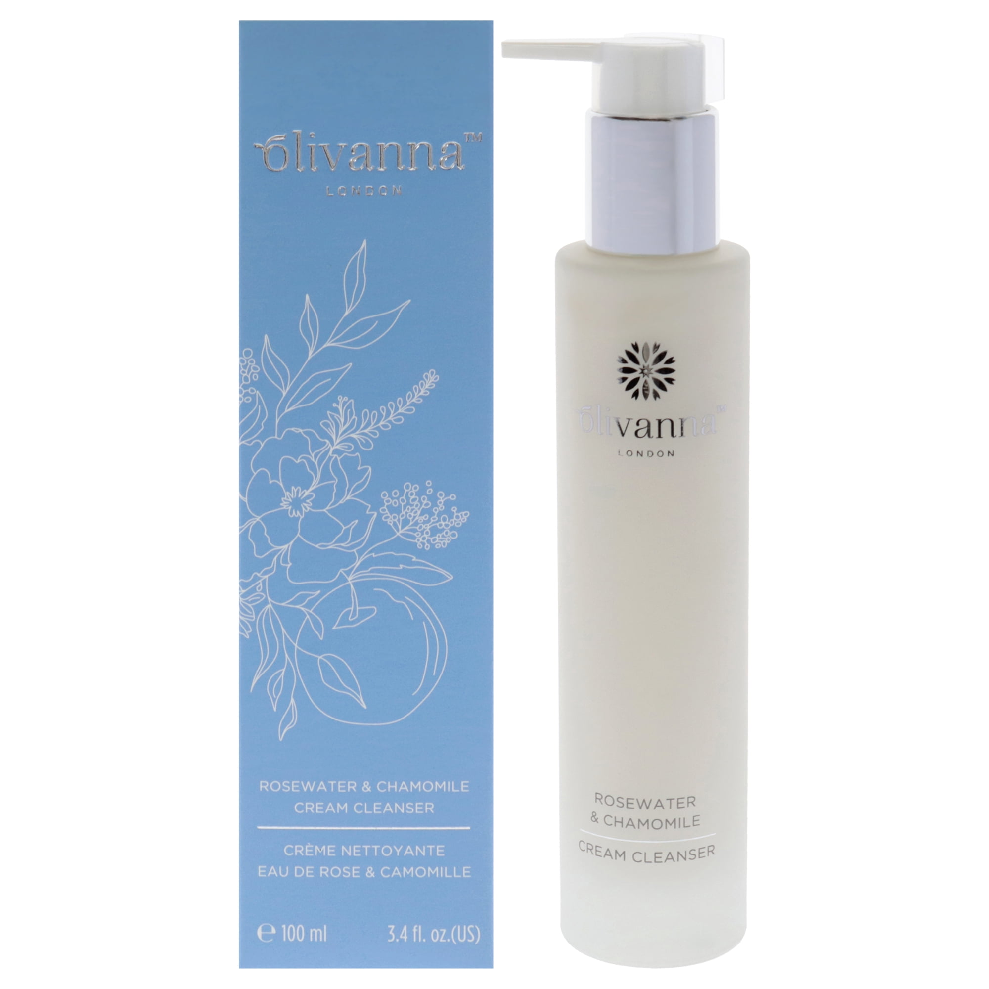 Limpiador Olivanna Crema De Agua De Rosas Y Manzanilla 100ml Mujer