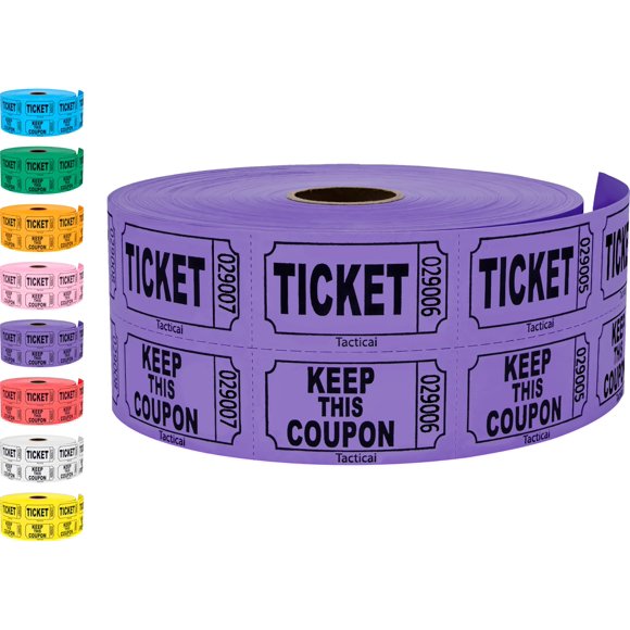 Boletos para Rifa Tacticai 1000 Doble Rollo Morado
