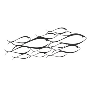 Bothyi - Escultura Moderna De Pared De Peces, Decoración Artística De Metal Para Sala De Estar, Dormitorio Interior