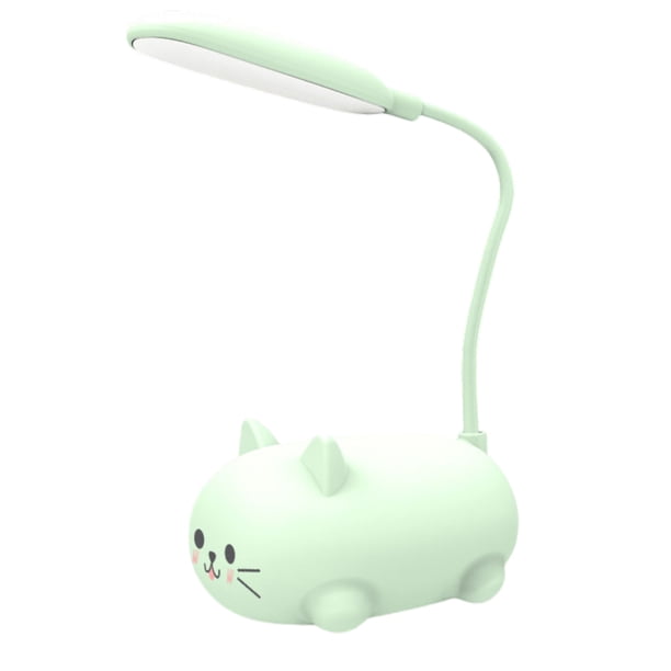 Lámpara de escritorio para oficina, hogar, LED, para niños, carga inalámbrica, para estudiantes, protección ocular, recargable por USB, juguete de dibujos animados, regalo, dormitorio, pequeña, de mes