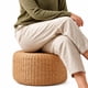 thumbnail image 2 of Puff de Rattan Fibra Natural 43x27cm Crudo, 2 of 5