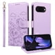 thumbnail image 1 of Funda Cartera para Google Pixel 9A Perro Cachorro Grabado con Tarjetas Soporte Correa Morado, 1 of 6