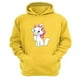 thumbnail image 1 of Polerón Canguro Gatos Aristócratas Amarillo Talla S Unisex, 1 of 3